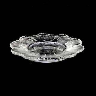 Lalique France "Honfleur" Crystal Dish.