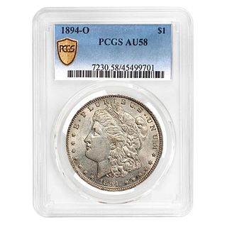 1894 O Morgan Silver Dollar $1 PCGS AU 58