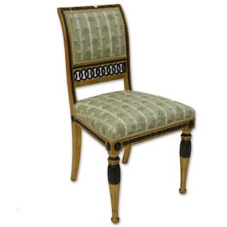 19th Century Italian Painted Directoire Side Chair