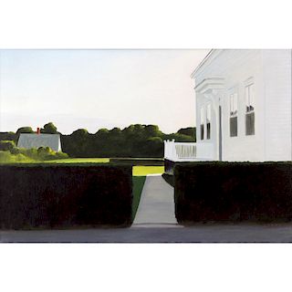 John Dowd, American (b-1960) Oil on Canvas "White House, Provincetown"
