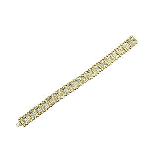 Elizabeth Gage Blue Gemstone 18k Gold Bracelet