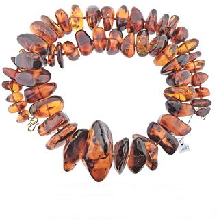 Amber Gold Necklace