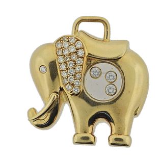 Chopard Happy Diamonds 18K Gold Elephant Charm Pendant