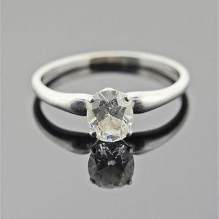 1.02ct Oval Diamond Platinum Engagement Ring