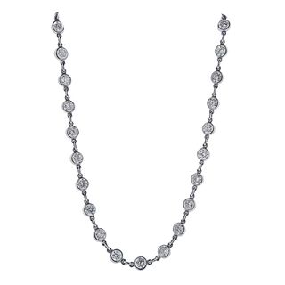 Platinum 5.07ctw Diamond Necklace
