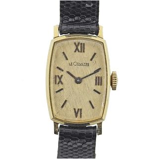 LeCoultre 14k Gold Manual Wind Wrist Watch