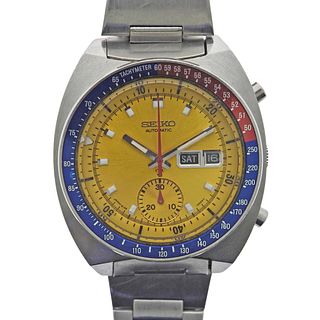 Vintage Seiko Pogue Chronograph Automatic Watch 6139-6005