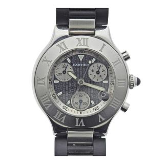 Cartier Chronoscaph Stainless Steel Quartz Watch W10125U2