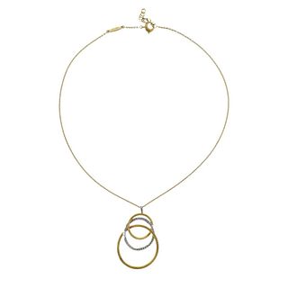 Marco Bicego Jaipur Gold Diamond Circle Pendant Necklace