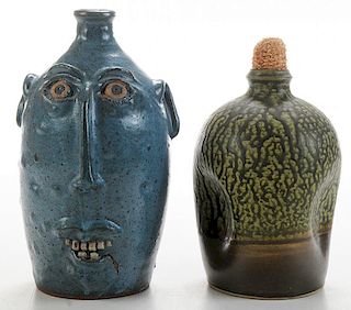 Two Contemporary Southern Stoneware