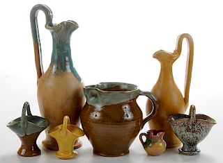 Seven Pieces of North Carolina Pottery