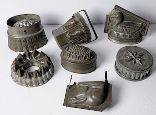 Seven Assorted Confectionary Molds
