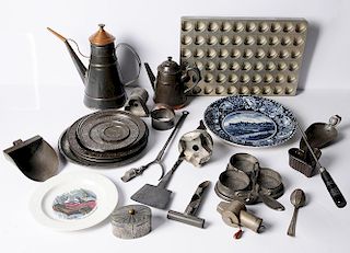 Thirty Assorted Pieces of Metalware