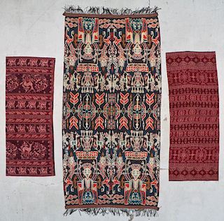 3 Indonesian Textiles, Early 20th C