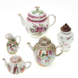 (5) pcs. Chinese famille rose porcelain