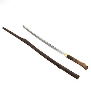 Antique Japanese signed wakizashi blade