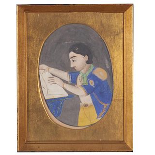 Persian School, portrait painting