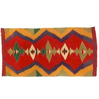 Navajo wool eye-dazzler rug or blanket