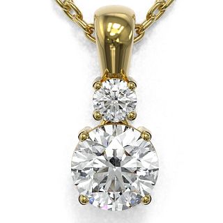 0.6 ctw Diamond Designer Necklace 18K Yellow Gold