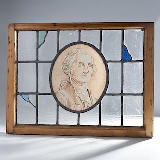 George Washington leaded, stained glass window