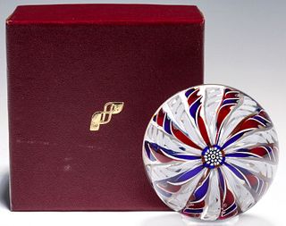 THE 1ST EDITION PERTHSHIRE CROWN BOXED PAPERWEIGHT 1969