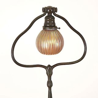 Tiffany Studios bronze lamp base no. 426