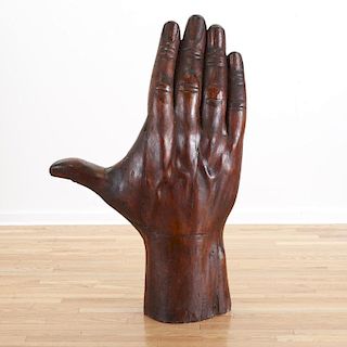 Manner Pedro Friedeberg, large hand sculpture