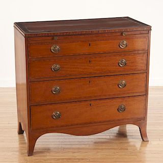 Hepplewhite inlaid satinwood chest of drawers