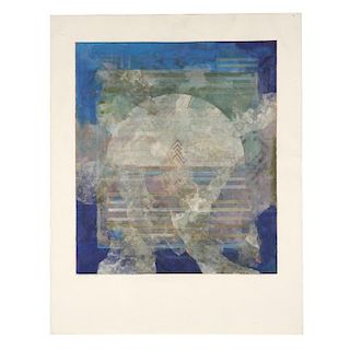 Robert Kelly, large collage monoprint