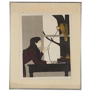 Will Barnet, signed color lithograph