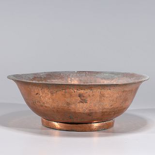 Antique Indian Copper Metal Bowl