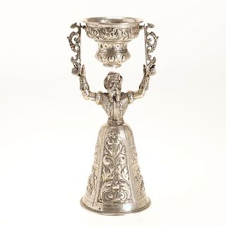Continental silver marriage cup