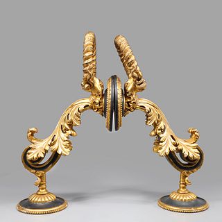 Pair Large & Elaborate Rococo Style Wall Brackets