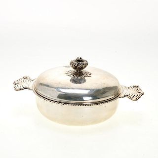 Tiffany and Co. sterling covered round dish