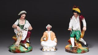 Group of Three Porcelain Figures
