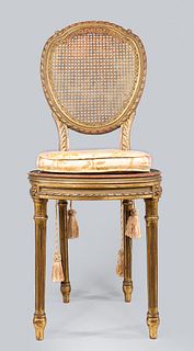 French Empire Giltwood Chair