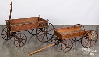 Two child's wagons