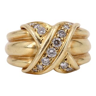 Tiffany & Co. Diamond Signature X Vintage Ring