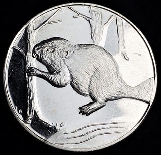 Beaver Proof AAA Precious Metals .999 Silver 1 ozt