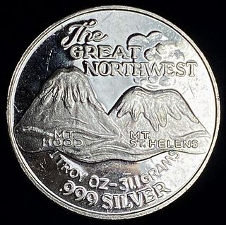 The Great Northwest Proof 1 ozt .999 Silver