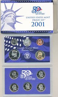 2001 United States Mint Proof Set (10-coins)