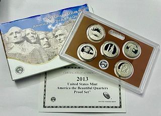 2013 America The Beautiful Quarters Proof Set (5-Coins)