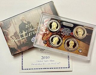 2010 U.S. Mint Presidential Dollar Proof Set (4-coins)
