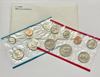 1980 United States Uncirculated Mint Set (13-Coins)