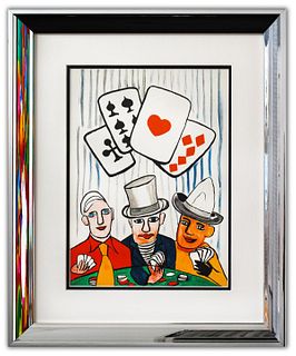Alexander Calder- Lithograph "DLM212 - Joueurs de cartes I"