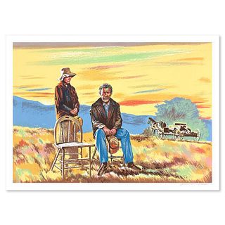 William Nelson, "The Homesteaders" Limited Edition Lithograph, Numbered and Hand Signed with Letter of Authenticity.