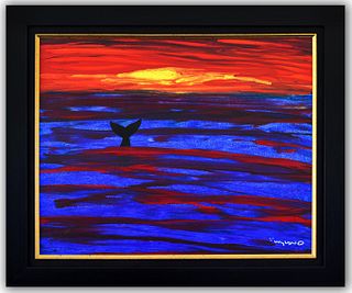 Wyland- Original Painting on Canvas "Sunset"