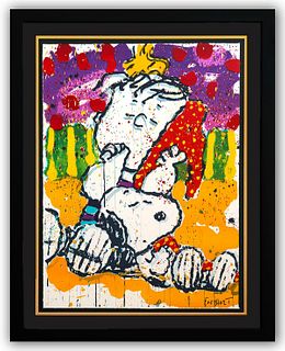 Tom Everhart- Hand Pulled Original Lithograph "Who Placed That Wake Up Call"