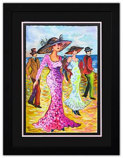 Patricia Govezensky- Original Watercolor "San Francisco Beach"