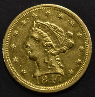 1847-C GOLD $2.5 LIBERTY  CH BU